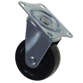 Plate caster D50 mm, swivel, 40 kg