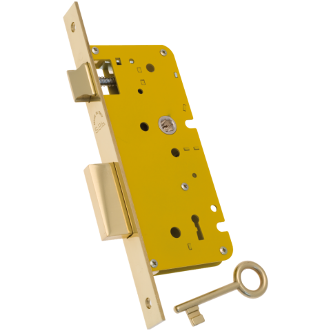 Lock case 2260 BB 72/50 +straight striker 357 satin brass
