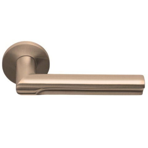 Door handle ECLIPSE DR103 on rose LBR PVD (SC)