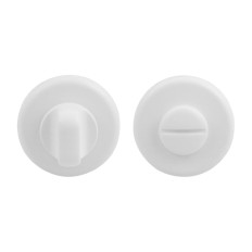 WC-sulgur ümaral 10 x 50 mm rosetil, 6/8 mm kara (VA/RAL9016 (E)